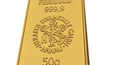 50 gram gold bullion bar