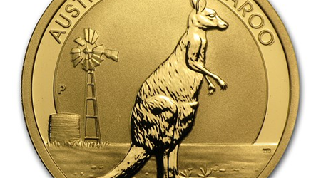 Gold Australian Kangaroo